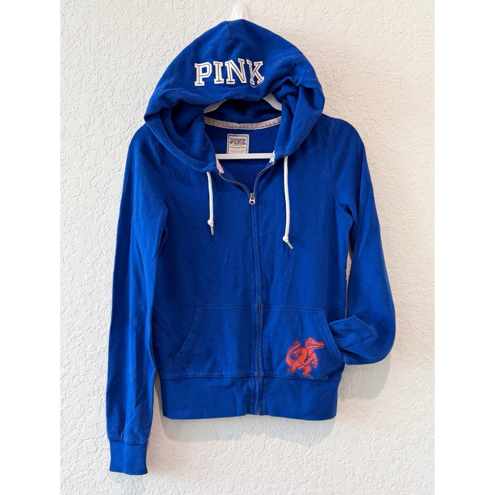 Vintage PINK Victoria's Secret Florida Gators Full Zip Hoodie Jacket Women's XS